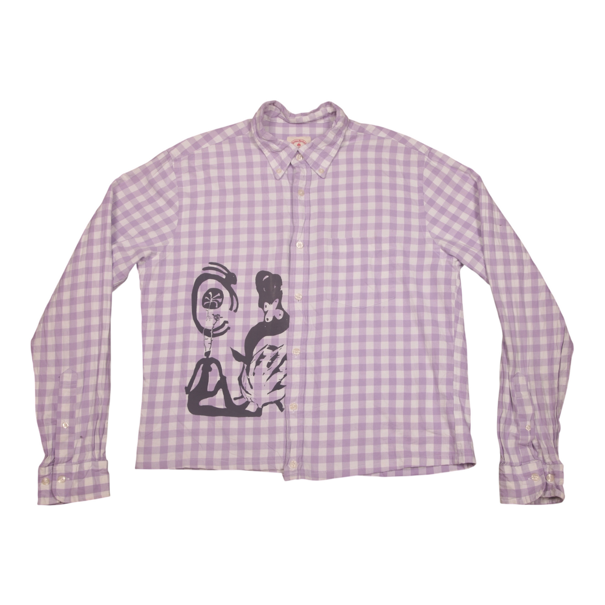 Reworked Patchwork Screenprint Shirt (M)