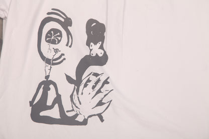 Reworked Patchwork Screenprint Shirt (L)