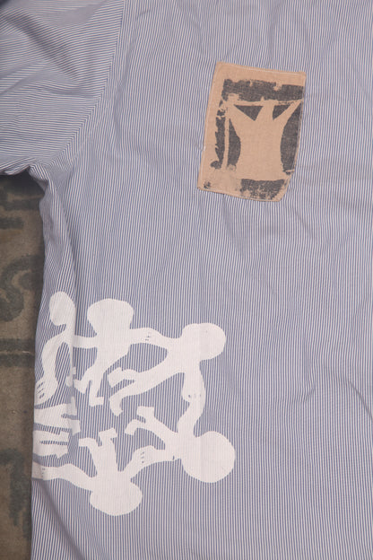 Reworked Patchwork Screenprint Shirt (2XL)