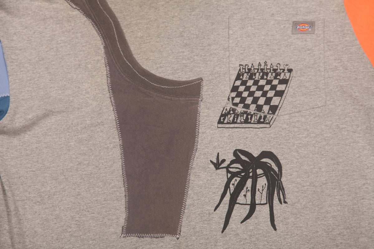 Long Sleeve Screenprint Reworked T-Shirt (M)
