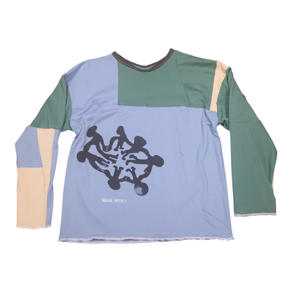 Long Sleeve Screenprint Reworked T-Shirt (S)