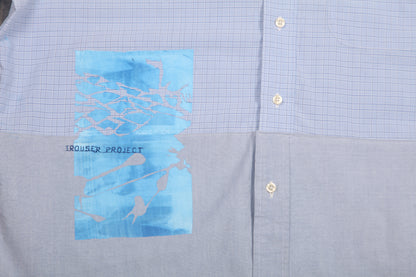 Reworked Patchwork Screenprint Shirt (XL)