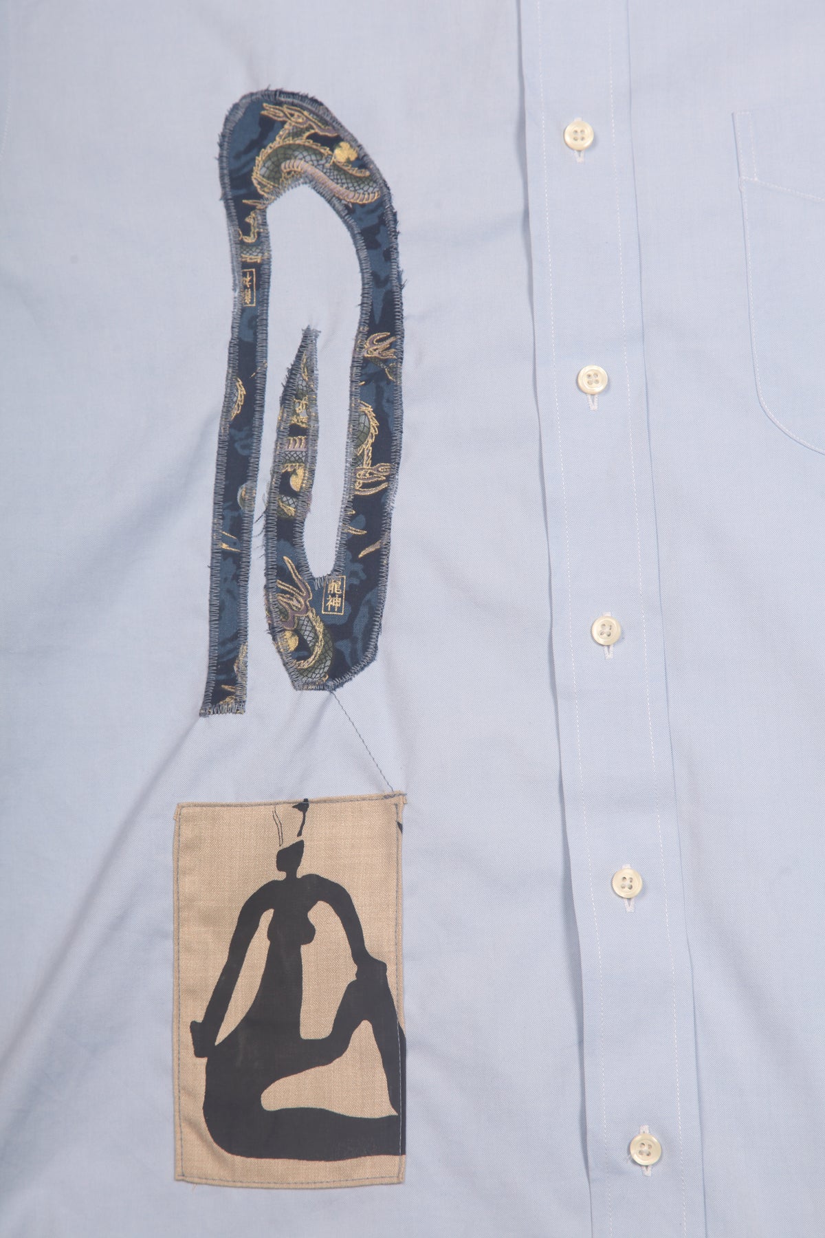 Reworked Patchwork Screenprint Shirt (M)