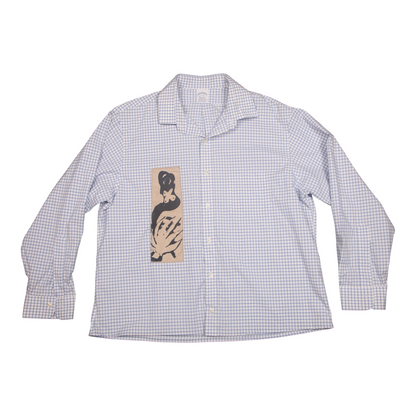Reworked Patchwork Screenprint Shirt (XL)