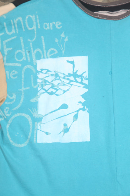 Long Sleeve Screenprint Reworked T-Shirt (L)