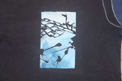 Long Sleeve Screenprint Reworked T-Shirt (M)