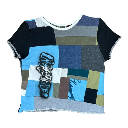 Short Sleeve Crop Screenprint Tee (UK10/12)