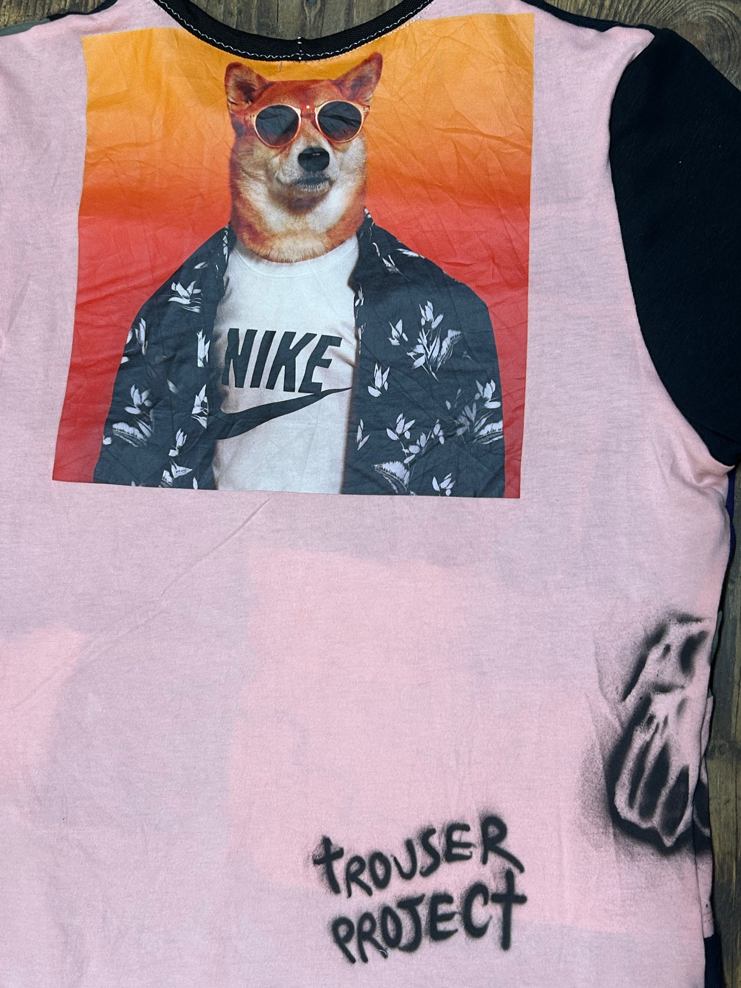 Short Sleeve Crop Screenprint Tee (UK14/16)