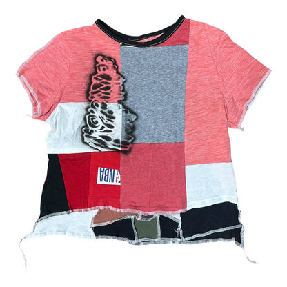 Short Sleeve Crop Screenprint Tee (UK10/12)