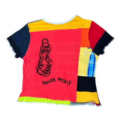 Short Sleeve Crop Screenprint Tee (UK12/14)