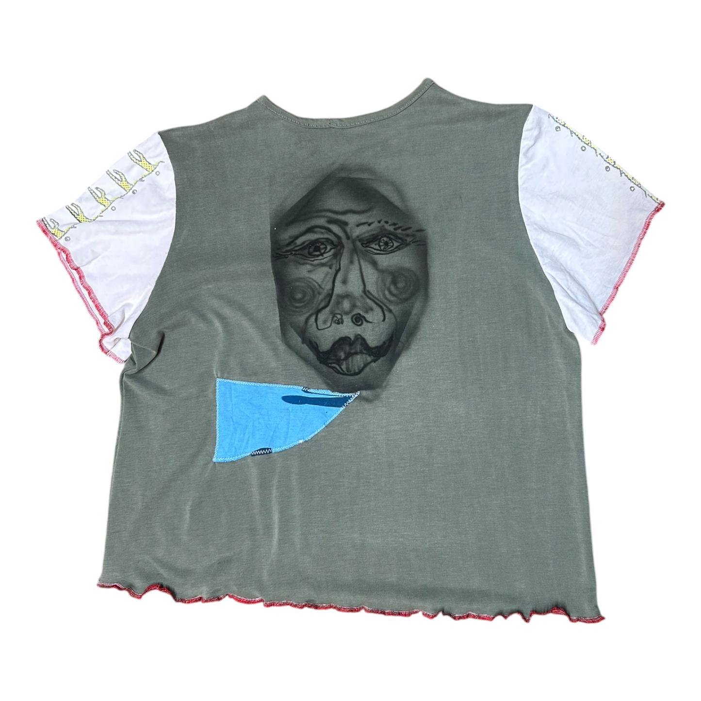 Short Sleeve Crop Screenprint Tee (UK14/16)