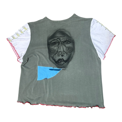 Short Sleeve Crop Screenprint Tee (UK14/16)