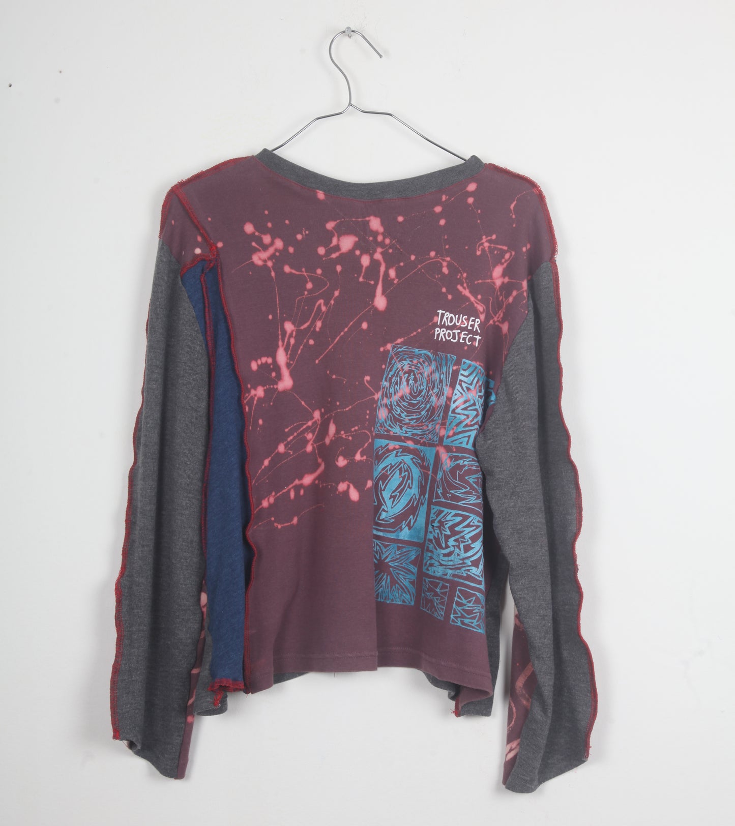 Long Sleeve Patchwork Funky Top