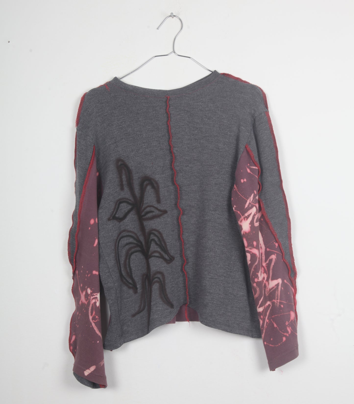 Long Sleeve Patchwork Funky Top