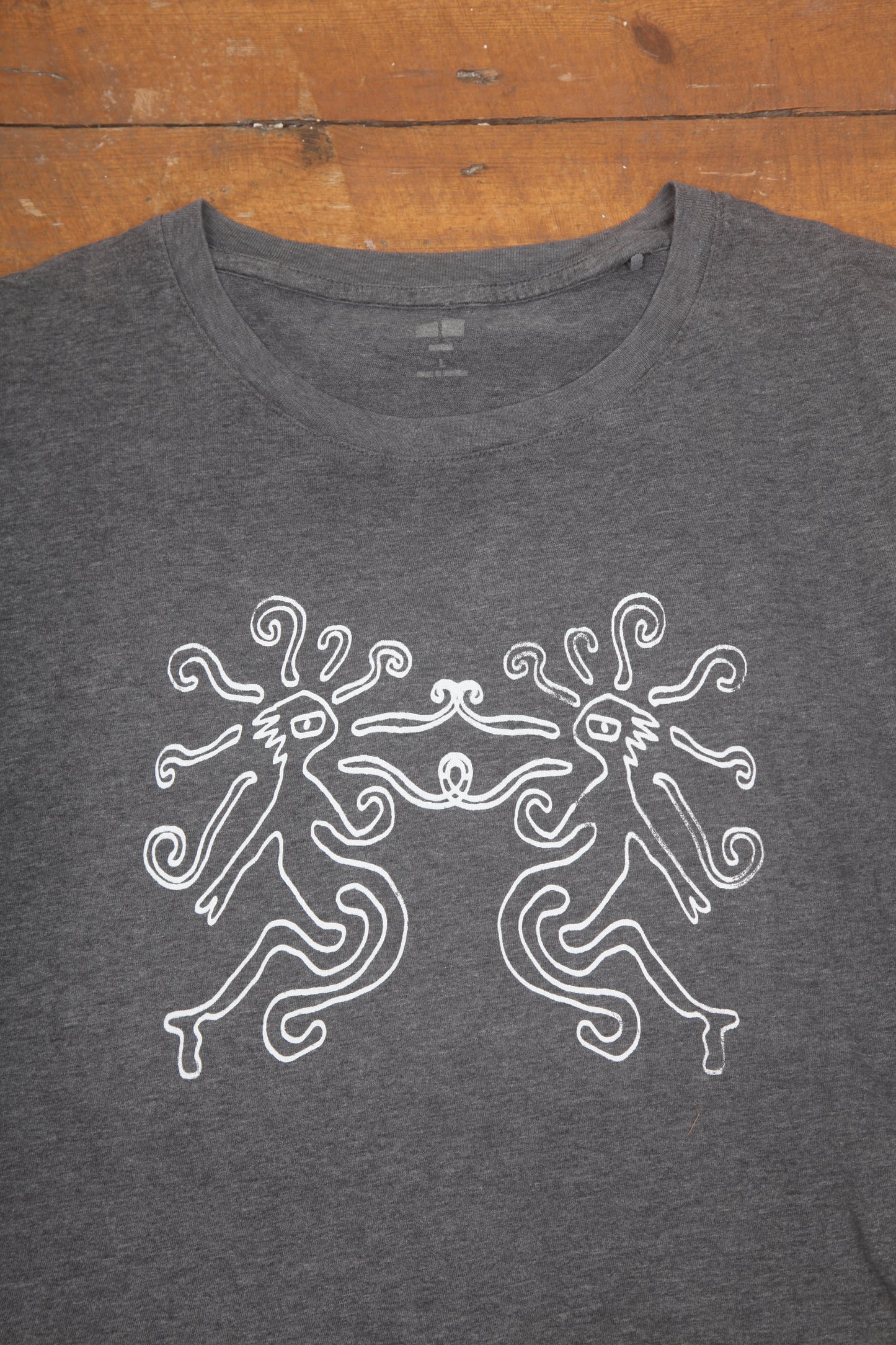 Screenprint Grey Short Sleeve T-Shirt (L)