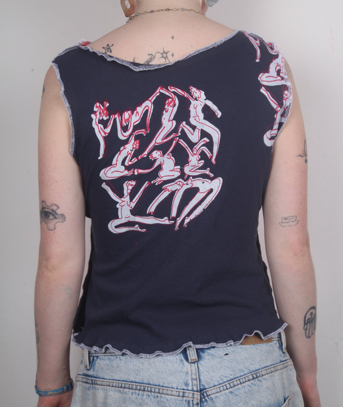 Funky Reversible Summer Vest Top (L)