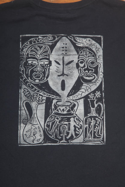 Upcycled Pre-Loved Graphic Screenprint T-Shirt (L)