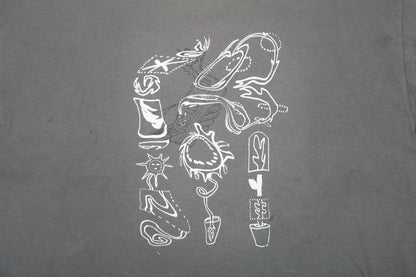 Upcycled Graphic Screenprint T-Shirt (L)
