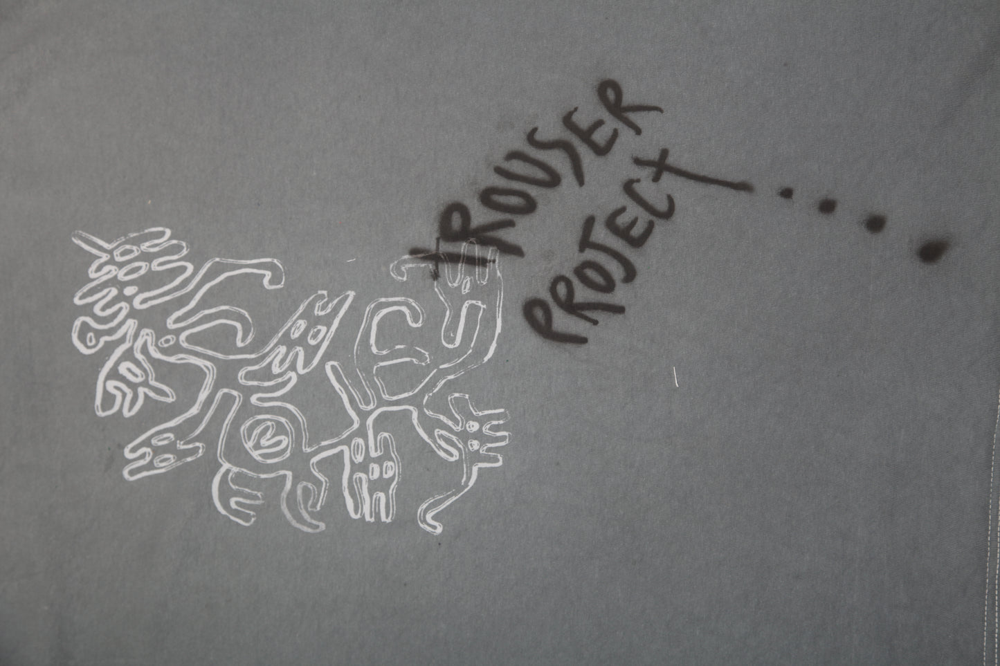 Upcycled Graphic Screenprint T-Shirt (L)