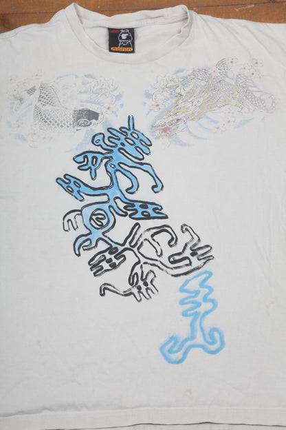 Sustainable Upcycled Graphic Screenprint T-Shirt (XL)