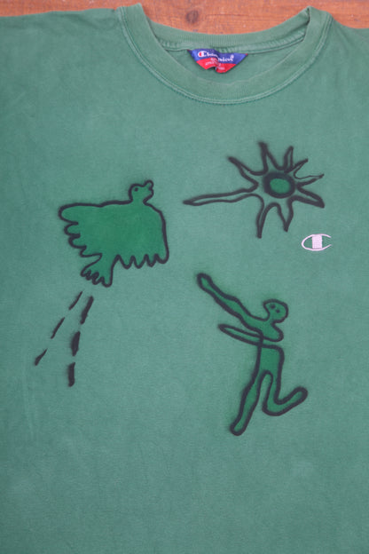 Sustainable Upcycled Graphic Screenprint T-Shirt (XXL)