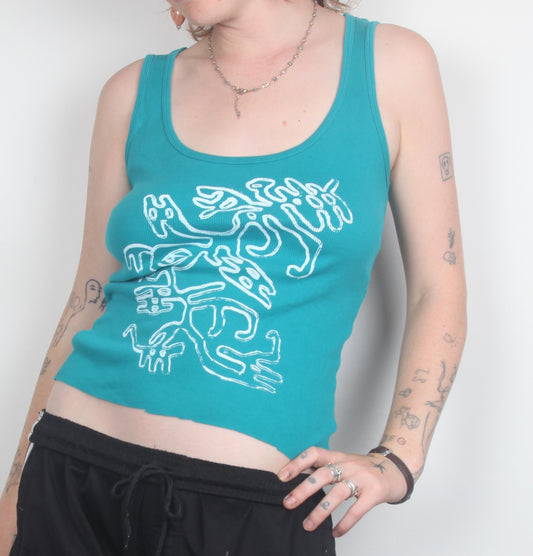 Graphic Vest Upcycled