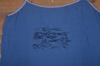 Upcycled Graphic Spaghetti Strap Vest