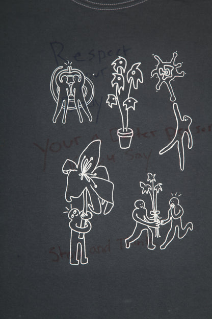 Upcycled Graphic Screenprint T-Shirt (M)