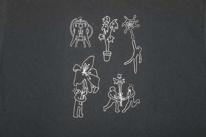 Upcycled Graphic Screenprint T-Shirt (L)