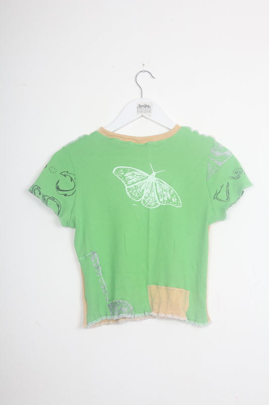 Cut & Sew Screen-print Baby Tee (S)