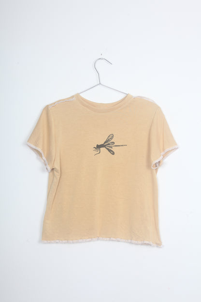 Cut & Sew Screen-print Baby Tee (L)