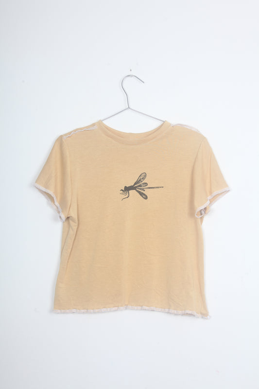 Cut & Sew Screen-print Baby Tee (L)