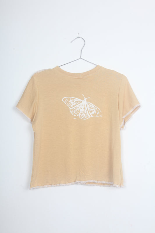 Cut & Sew Screen-print Baby Tee (L)
