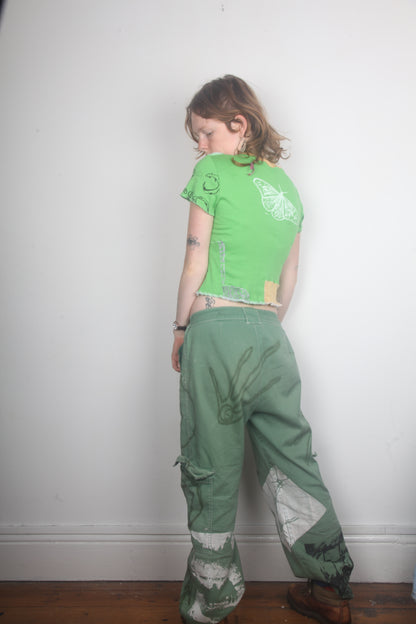 Cut & Sew Screen-print Baby Tee (S)