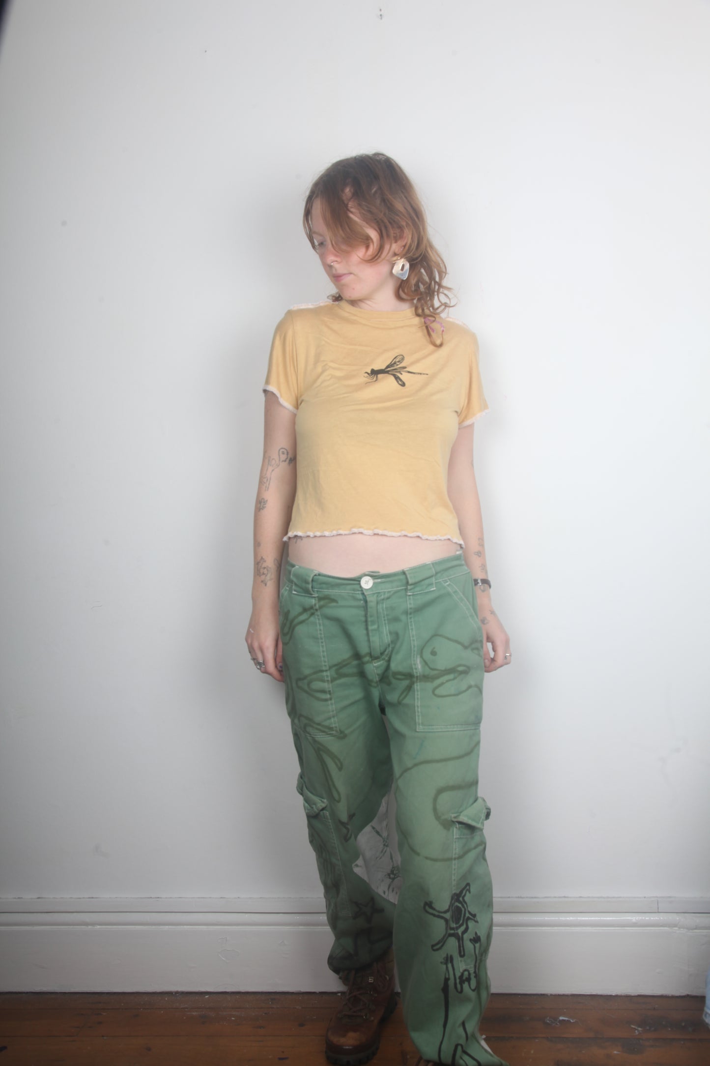 Cut & Sew Screen-print Baby Tee (L)
