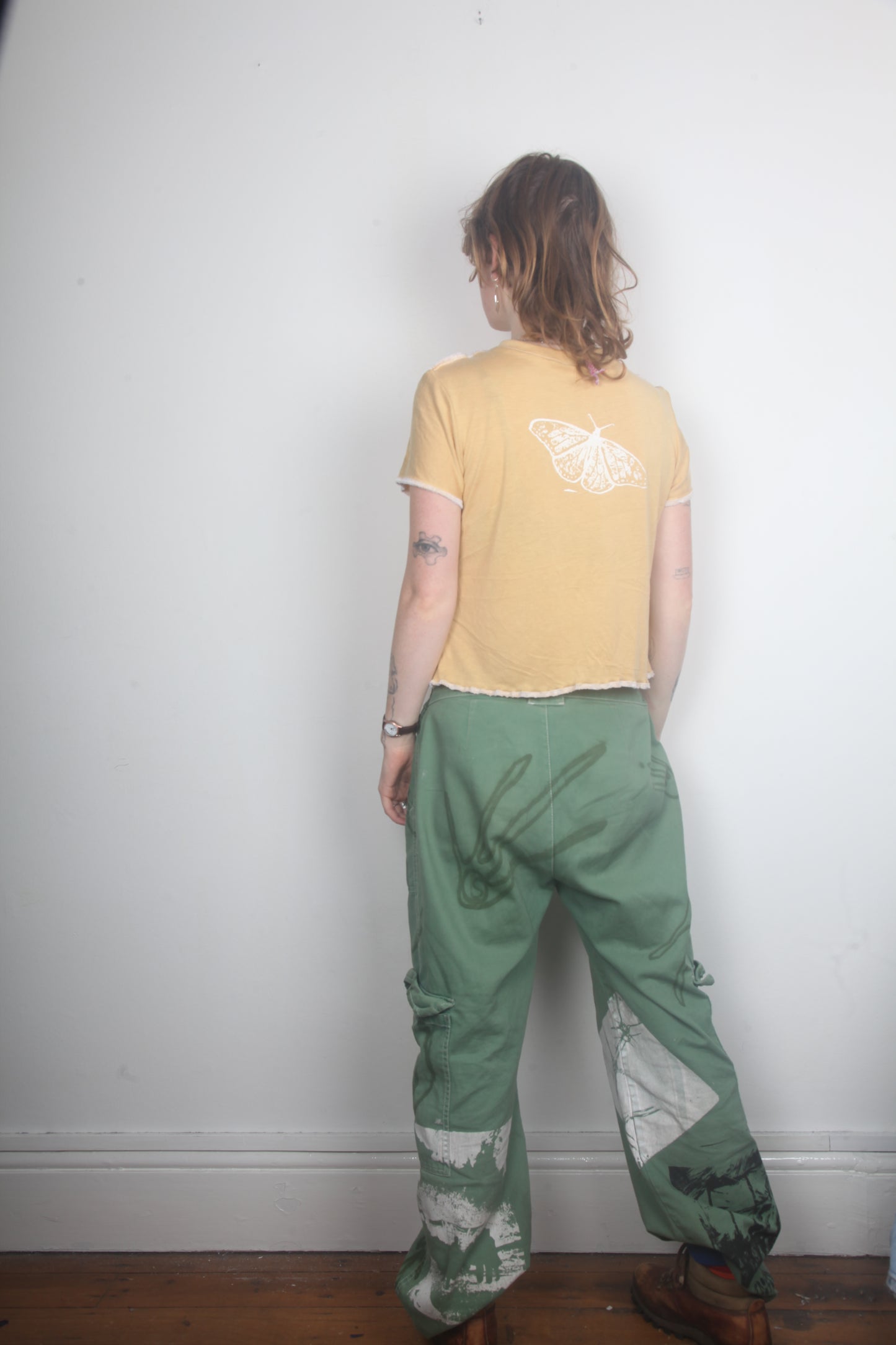 Cut & Sew Screen-print Baby Tee (L)
