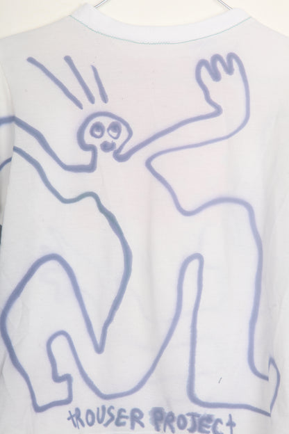 Cut & Sew Long Sleeve Top Graphic Prints (UK12)