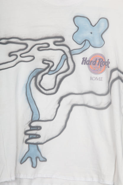 Cut & Sew Long Sleeve Top Graphic Prints (UK8)