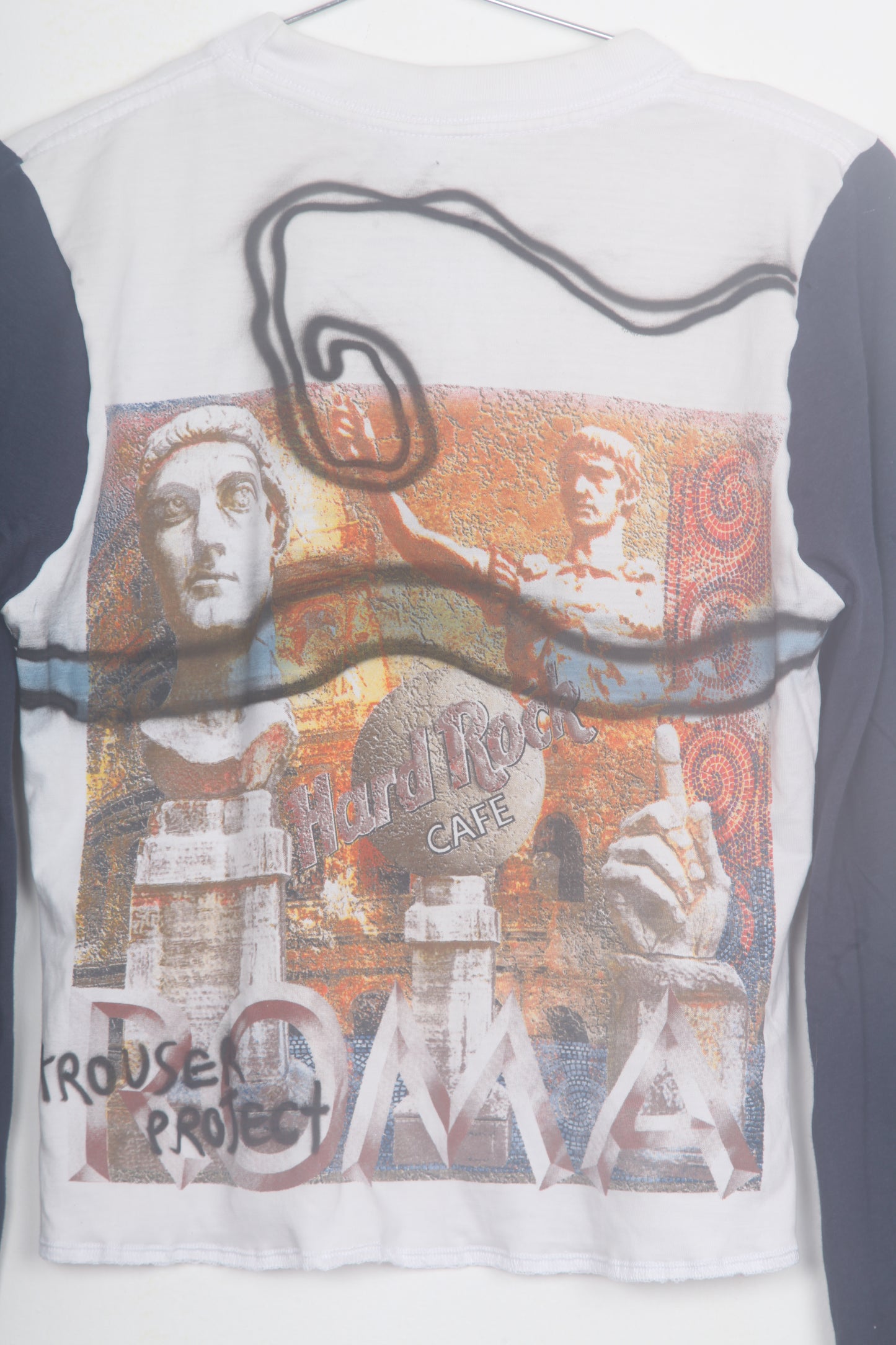 Cut & Sew Long Sleeve Top Graphic Prints (UK8)