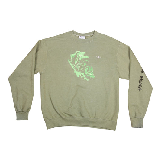 Vintage Upcycled Screenprint Jumper (L)