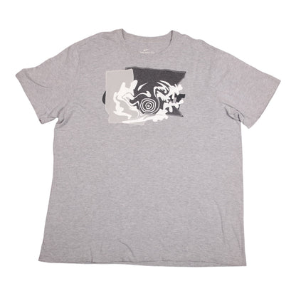 Upcycled Illustrated Screenprint T-shirt (L)