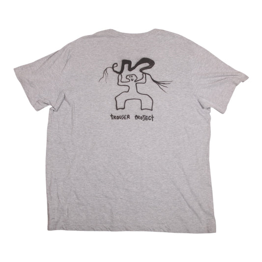 Upcycled Illustrated Screenprint T-shirt (L)