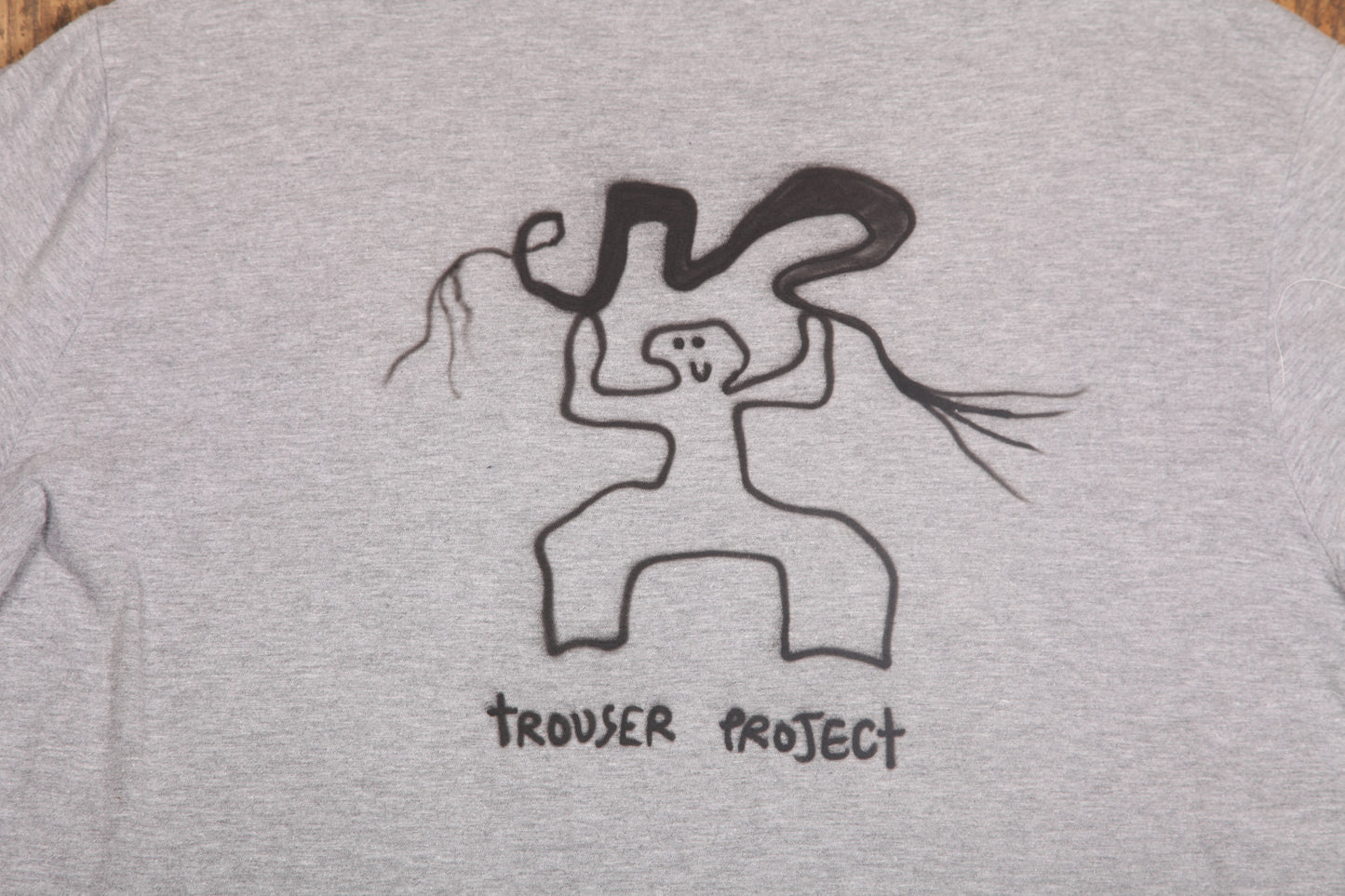 Upcycled Illustrated Screenprint T-shirt (L)