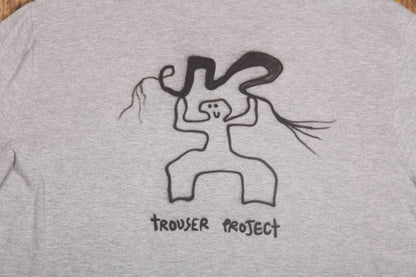 Upcycled Illustrated Screenprint T-shirt (L)