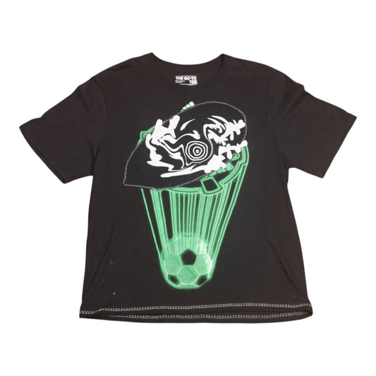 Upcycled Illustrated Screenprint T-shirt (S)