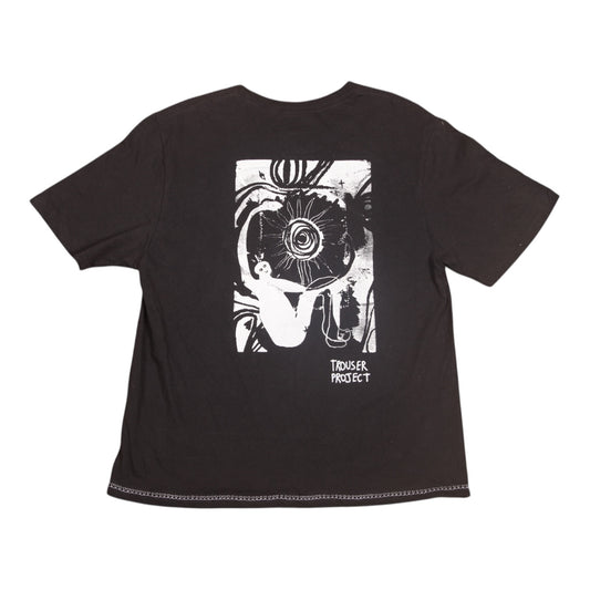 Upcycled Illustrated Screenprint T-shirt (S)