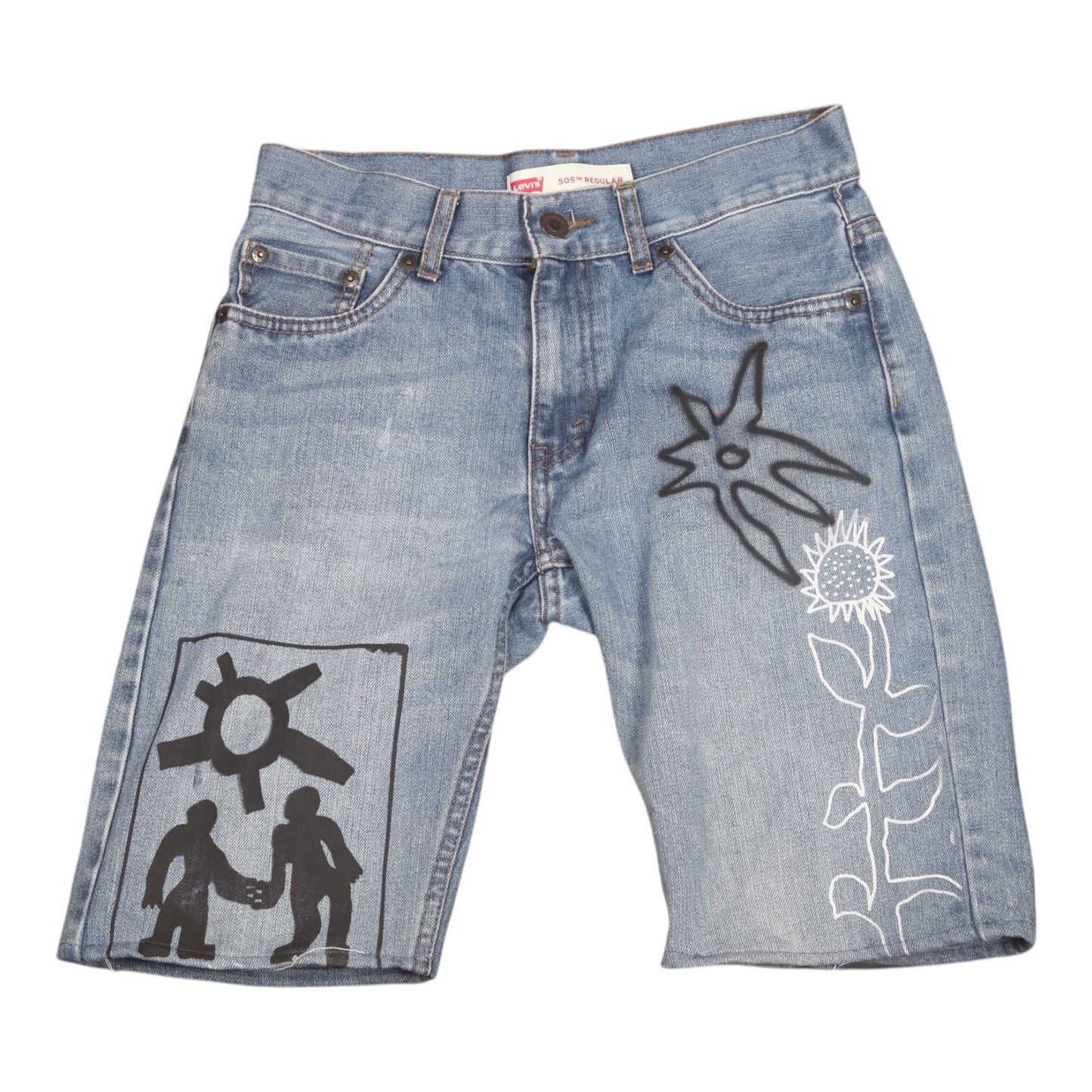 Upcycled Levi's Denim Shorts (W27)