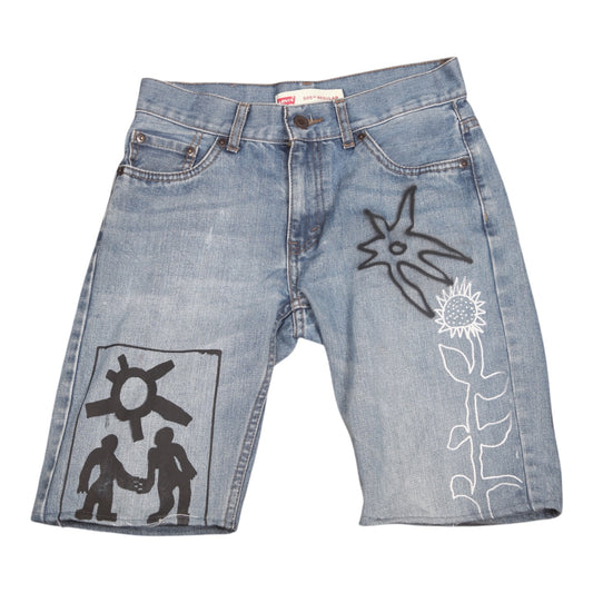 Upcycled Levi's Denim Shorts (W27)