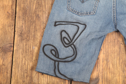 Upcycled Levi's Denim Shorts (W27)