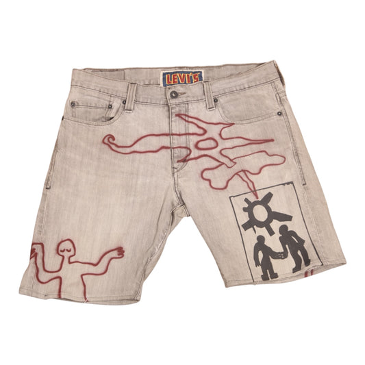 Upcycled Levi's Denim Shorts (W36)